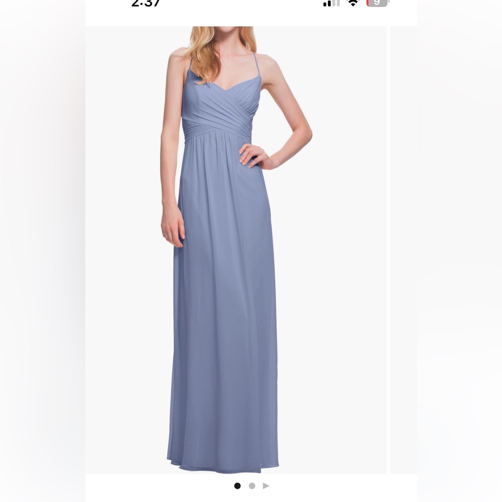 Like new Levkoff Surplice Dress Slate Chiffon size 4